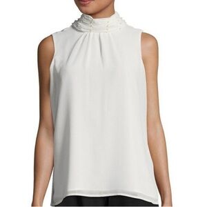 Karl Lagerfeld Pearl Tank Blouse Size Large